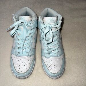 Nike Women’s Dunk High Blue and White Size US 6.5